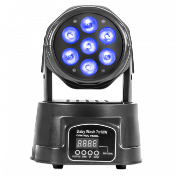 CABEZA MOVIL  BABY WASH 7X10W RGBW ALIEN