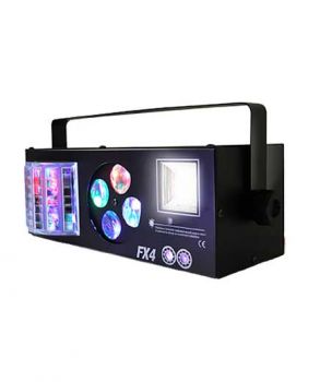 FX4 EFECTO 4 EN 1, LASER STROBO MOON ERIZOSUPER BRIGHT & LOUD.