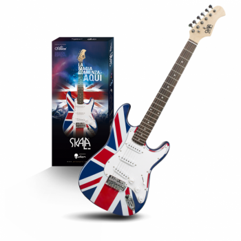 PAQUETE DE GUITARRA ELECTRICA BANDERA INGLATERRA ALIEN