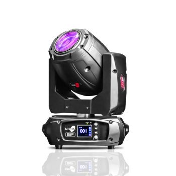 CABEZA MOVIL LED BEAM 120W PRISMA DE 8 CARAS Y GOBOS LITETEK