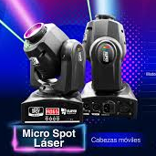 CABEZA DE LED MICRO SPOT LASER  VERDE 30W  CASE 4 PIEZAS SUPER BRIGHT