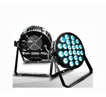 PAR 824 LED  24X8W RGBA METALICO ESTUCHE 6 PIEZAS SUPER BRIGHT AND LOUD