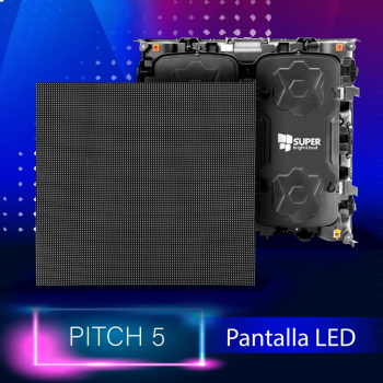 PANTALLA DE LED PITCH P5i 3x2MTS 2 CASE CON 3 GABINETES BUMPERS Y CABLEADO VIDEOPROCESADOR SUPER BRIGHT AND LOUD