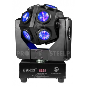 CABEZA MOVIL LED FX RETROBALL DE STEEL PRO