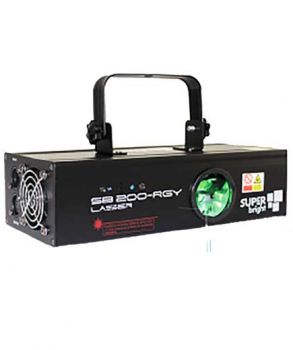 SB 200 LASER 200MW RGY, SUPER BRIGHT AND LOUD