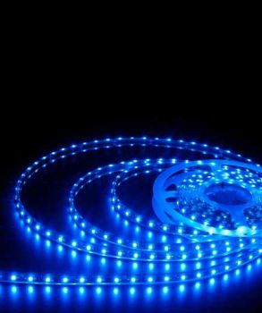 TIRA DE  LED SMD 3528, AZUL, IP65, 60 LEDs/M