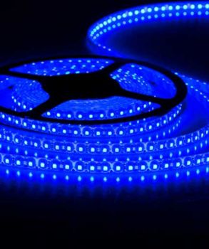 TIRA DE  LED SMD 3528, AZUL, IP65, 120 LEDs/M