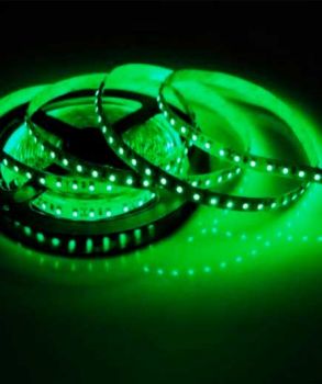 TIRA LED SMD 3528, VERDE, IP65, 120 LEDs/M