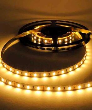 TIRA LED SMD 3528, BLANCO CALIDO, IP65, 60 LEDs/M