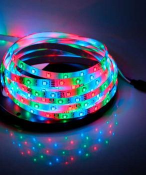 TIRA LED SMD 3528, R-G-B, IP65, 60 LEDs/M