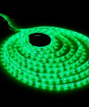 TIRA LED SMD 3528, VERDE, IP20, 60 LEDs/M