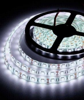 TIRA LED SMD 3528, BLANCO FRIO, IP65, 60 LEDs/M