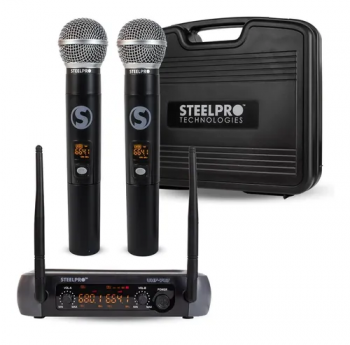 MICROFONO INALAMBRICO UHF-707 STEEL PRO